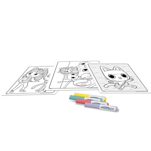 Kouzelná omalovánka se 4 fixami Bez šmouh – Color Wonder bez nepořádku, Gabby's Dollhouse
