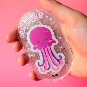 Sensorická hračka - přání medúzy růžová (10 cm)
