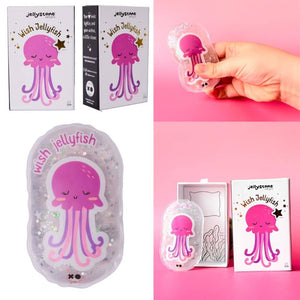Sensorická hračka - přání medúzy růžová (10 cm)