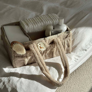 Měkký organizér na potřeby na přebalování – Soft Beige