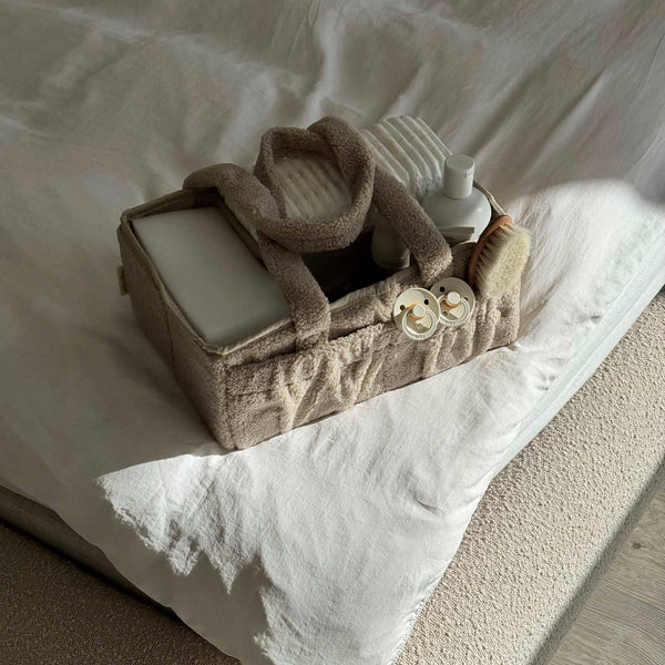 Měkký organizér na potřeby na přebalování – Soft Beige