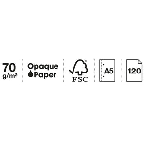 Zápisník, čtverečkovaný sešit, kroužková vazba, A5 – Square It, 120 stran