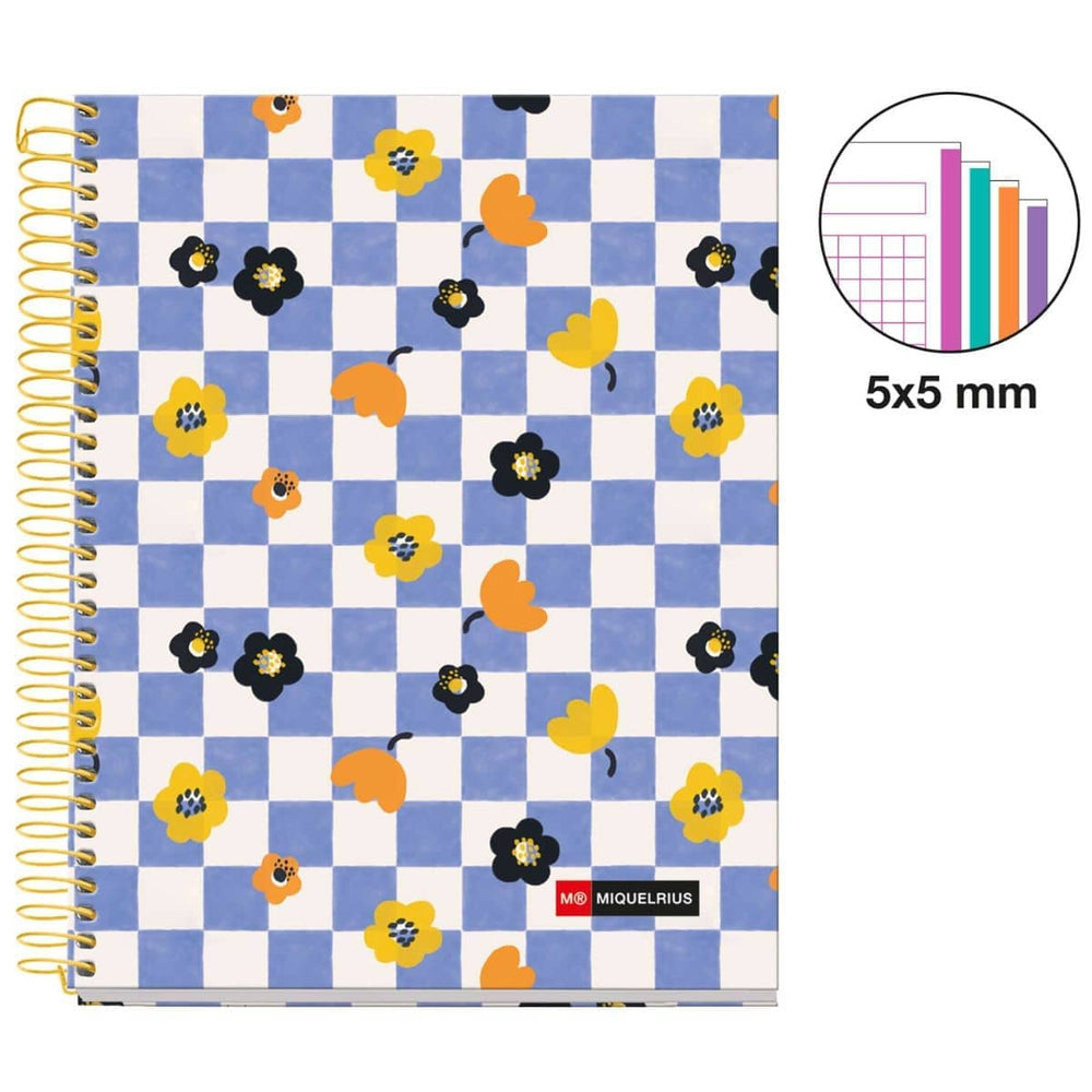 Zápisník, čtverečkovaný sešit, kroužková vazba, A5 – Square It, 120 stran