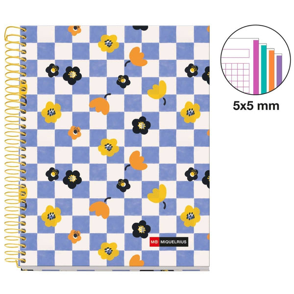 Zápisník, čtverečkovaný sešit, kroužková vazba, A5 – Square It, 120 stran