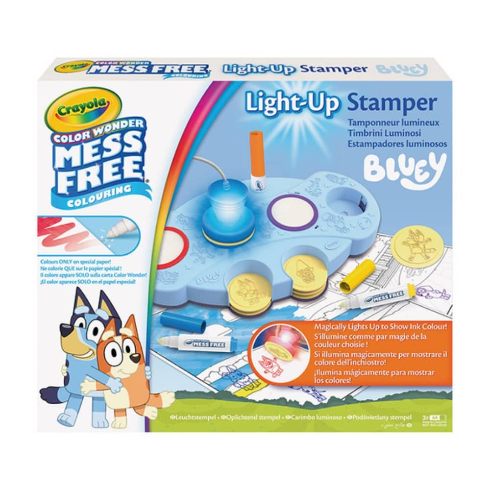 Sada razítek s inkoustem bez skvrn – Color Wonder Mess Free, Bluey