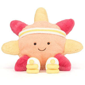 Plyšové slunce na kolečkových bruslích (30 cm)
