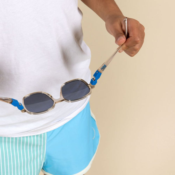 Flexibilní polarizační sluneční brýle pro děti Urban 7-12 let - Moka Blue