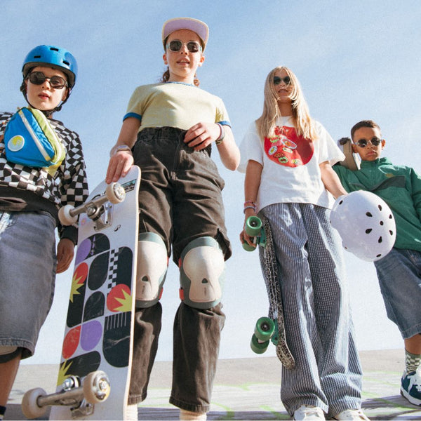 Flexibilní polarizační sluneční brýle pro děti Urban 7-12 let - zelená levandulová