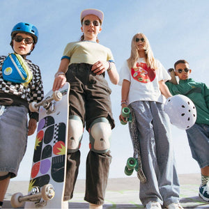 Flexibilní polarizační sluneční brýle pro děti Urban 4-7 let - zelená levandulová