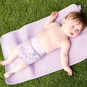 Kojenecké plavky – Happy Nappy Duo, Lilac Spring (L, 6-12 měsíců)