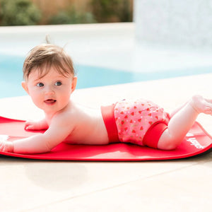 Plenkové plavky Happy Nappy DUO 12–24 měsíců – Strawberry Field (XL)