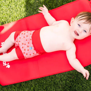 Plenkové plavky Happy Nappy DUO pro 2–3leté – Strawberry Field (XXL)