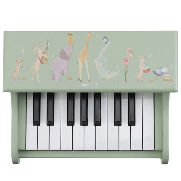 Dřevěné piano - Safari Friends (Zelená)