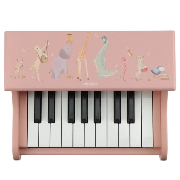 Dřevěné piano – Safari Friends, růžové
