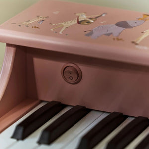 Dřevěné piano – Safari Friends, růžové