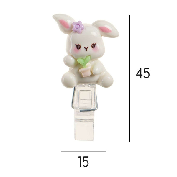5dílná sada mini sponek – zajíčci