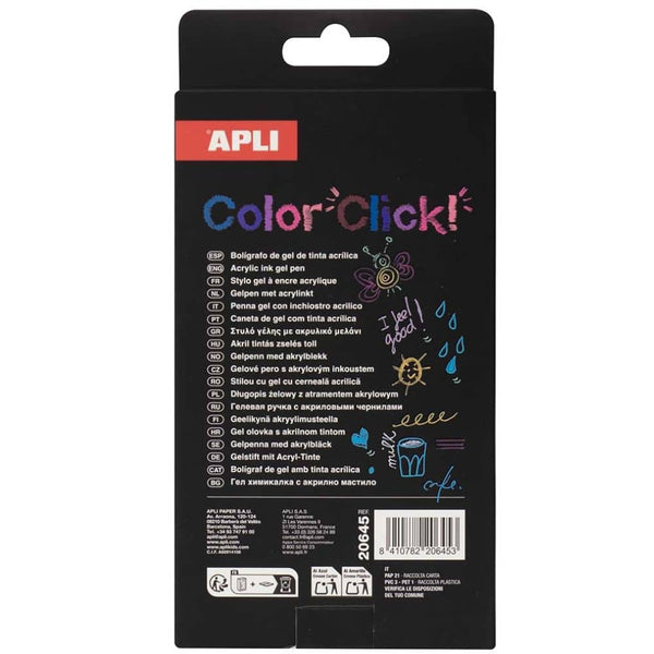 Color Click gelová pera s akrylovým inkoustem – Předjaří, 6 barev