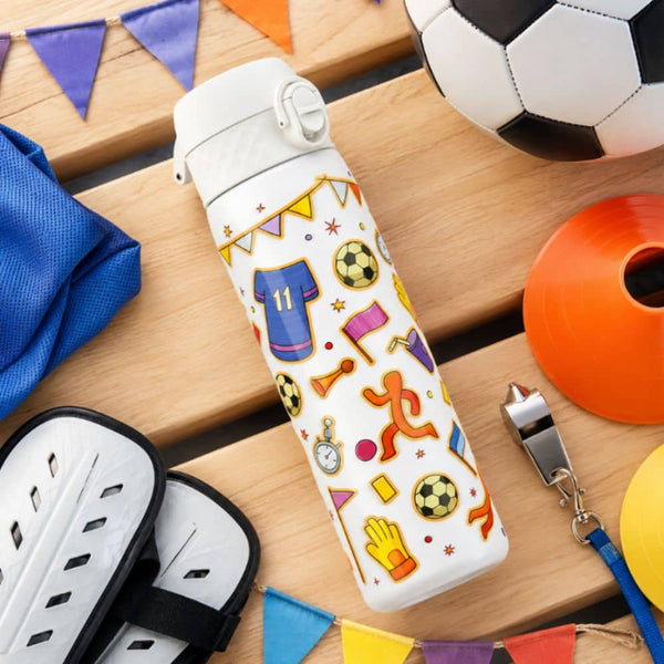 Ocelová láhev 600 ml ION8 - Football