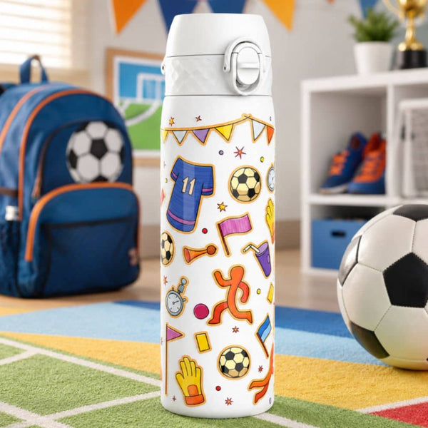 Ocelová láhev 600 ml ION8 - Football