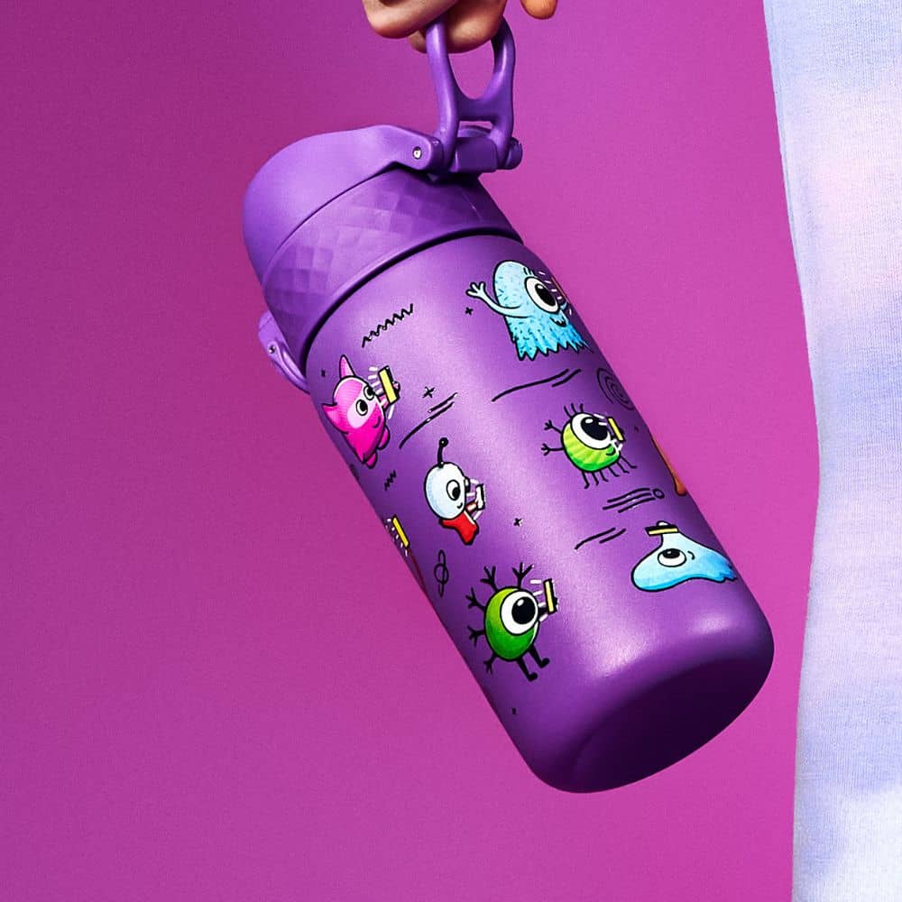 Ocelová láhev 400 ml ION8 - Aliens