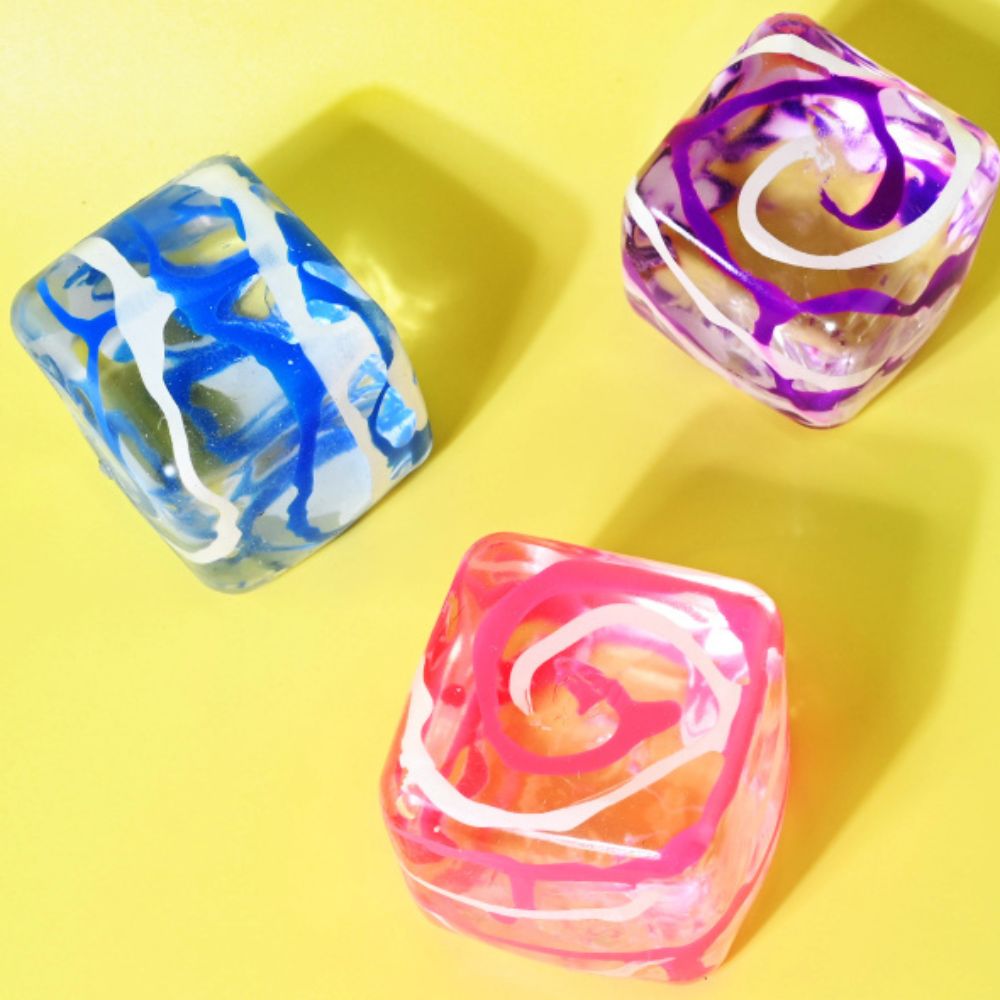 Stressball Fidget Toys – Ledové kostky Marble