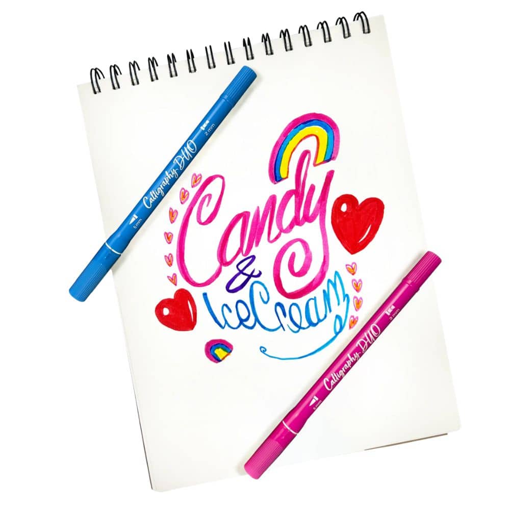 Kalligrafické fixy Calligraphy Duo Ooly, 12 kusů