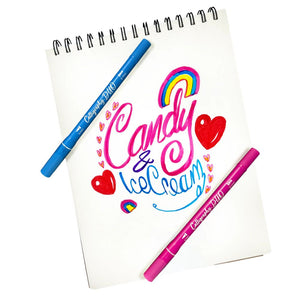 Kalligrafické fixy Calligraphy Duo Ooly, 12 kusů