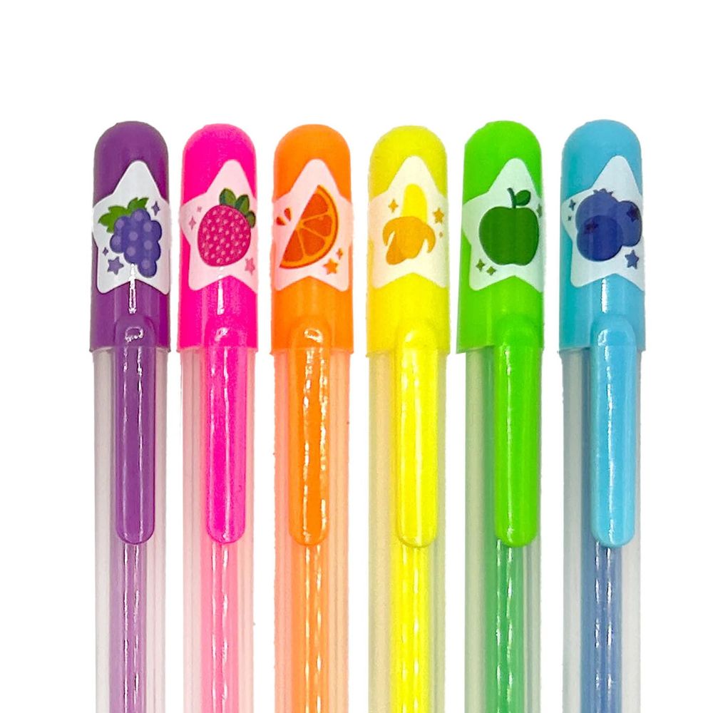 Vonné gelové tužky Yummy! – Neon, 6 ks
