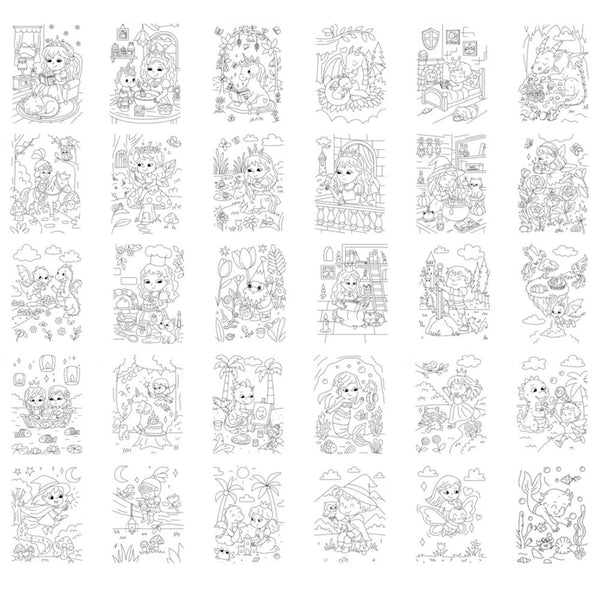 Náhradní kartičky – Kidydraw Pad – Bylo nebylo (30 ks, od 6 let)