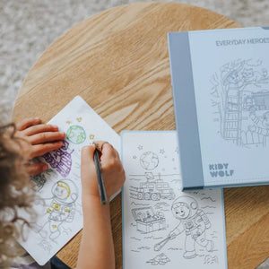 Náhradní karty – Kidydraw Pad – Každodenní hrdinové (30 kusů, od 6 let)