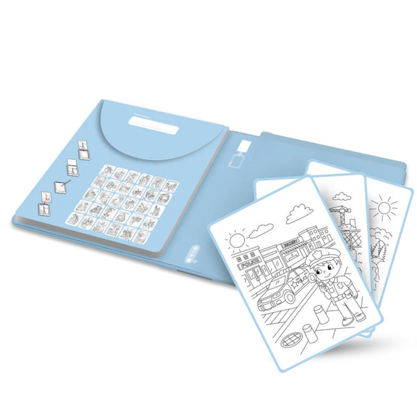 Náhradní karty – Kidydraw Pad – Každodenní hrdinové (30 kusů, od 6 let)
