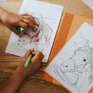 Náhradní karty – Kidydraw Pad – Koně (30 kusů, od 8 let)