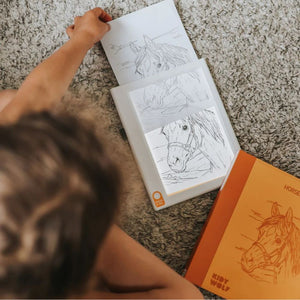Náhradní karty – Kidydraw Pad – Koně (30 kusů, od 8 let)