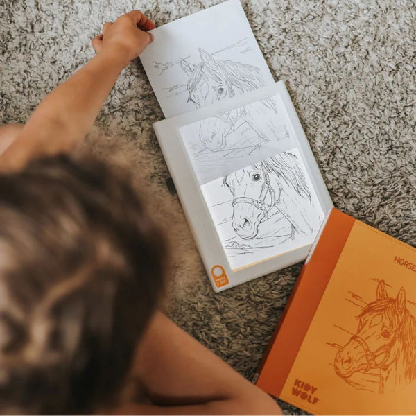 Náhradní karty – Kidydraw Pad – Koně (30 kusů, od 8 let)