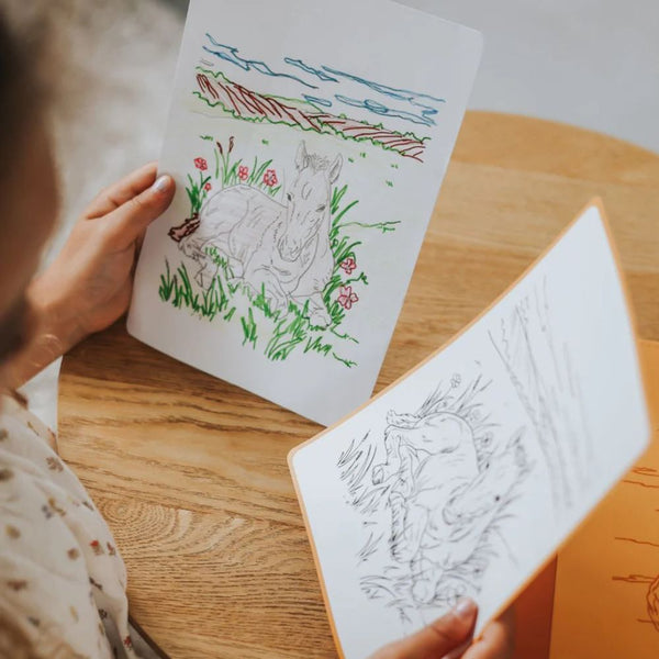 Náhradní karty – Kidydraw Pad – Koně (30 kusů, od 8 let)