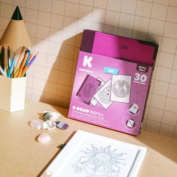 Náhradní karty – Kidydraw Pad – Zen (30 ks, od 10 let)