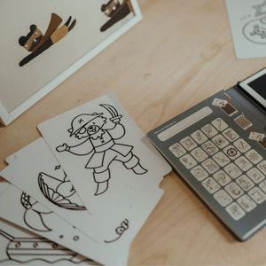 Náplňové karty – Kidydraw Mini – Zvířata světa / Oceán a piráti (60 ks)