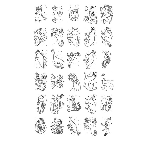 Náplňové karty – Kidydraw Mini – Galaxie / Dinosauři (60 ks)
