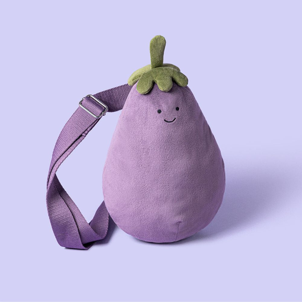 Plyšová taška přes rameno Zábavný lilek (28 cm)