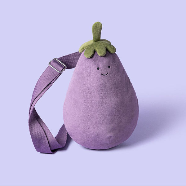 Plyšová taška přes rameno Zábavný lilek (28 cm)
