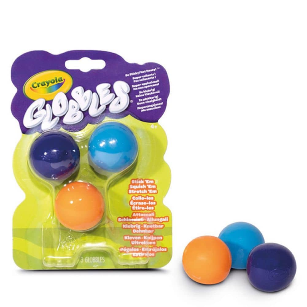 Antistresové míčky na házení bez špíny – Globbles (3 kusy)