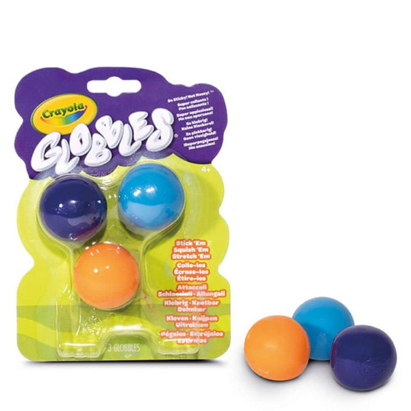 Antistresové míčky na házení bez špíny – Globbles (3 kusy)