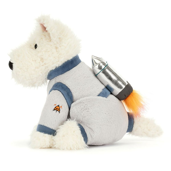 Plyšový teriér astronaut - Cream (23 cm)