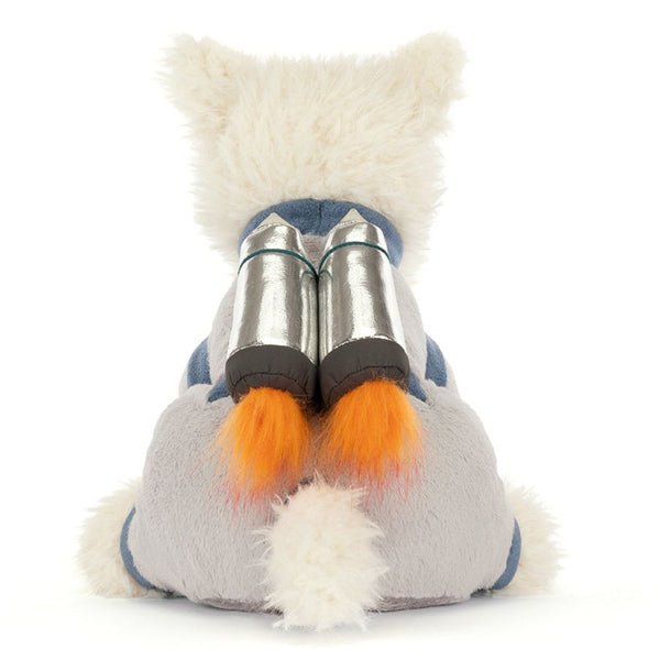 Plyšový teriér astronaut - Cream (23 cm)