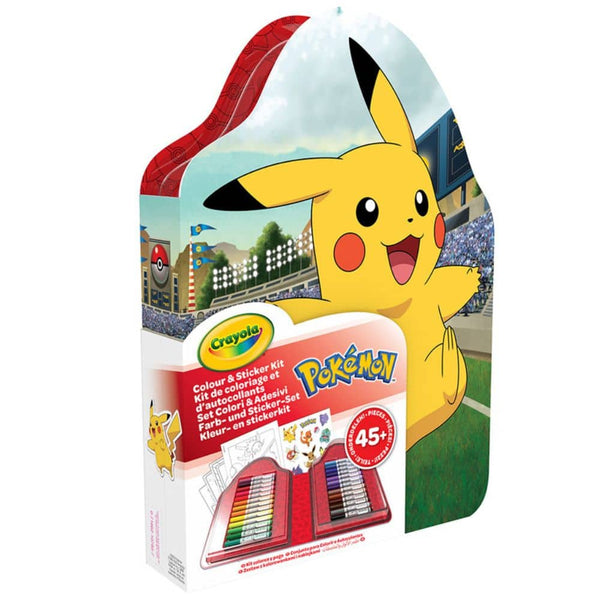Sada na kreslení s fixy a nálepkami 47 dílů – Pokémon 4+