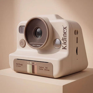 Digitální fotoaparát s okamžitým tiskem pro děti – KidSnap Beige