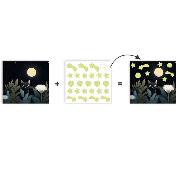 Kreativní sada se svítícími nálepkami – Medvěd