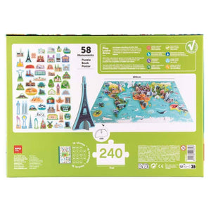 3D puzzle – Světové památky (240 dílků)