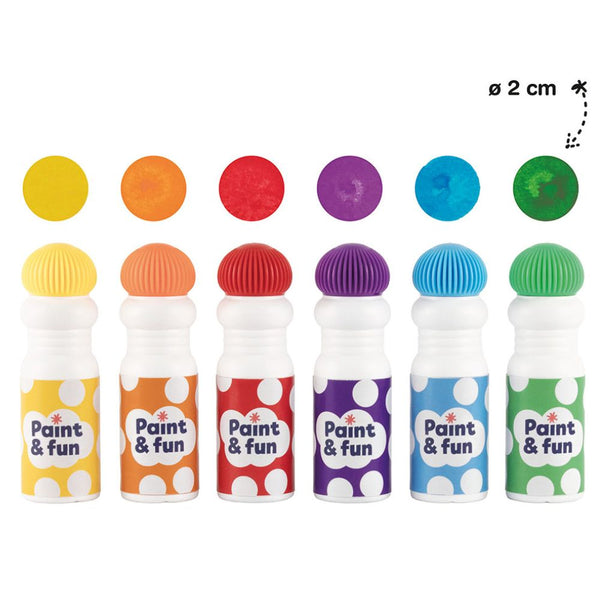Tečkovací fixy se pěnovou špičkou – Dot Marker (6 barev)