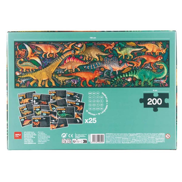 Vzdělávací puzzle – Vyhynulá zvířata Dinosauři (200 dílků)